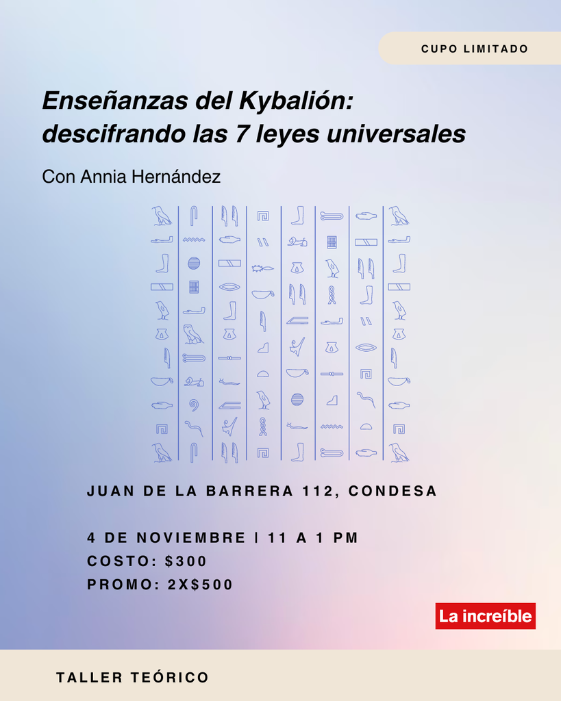 Enseñanzas del Kybalión: x 1 entrada
