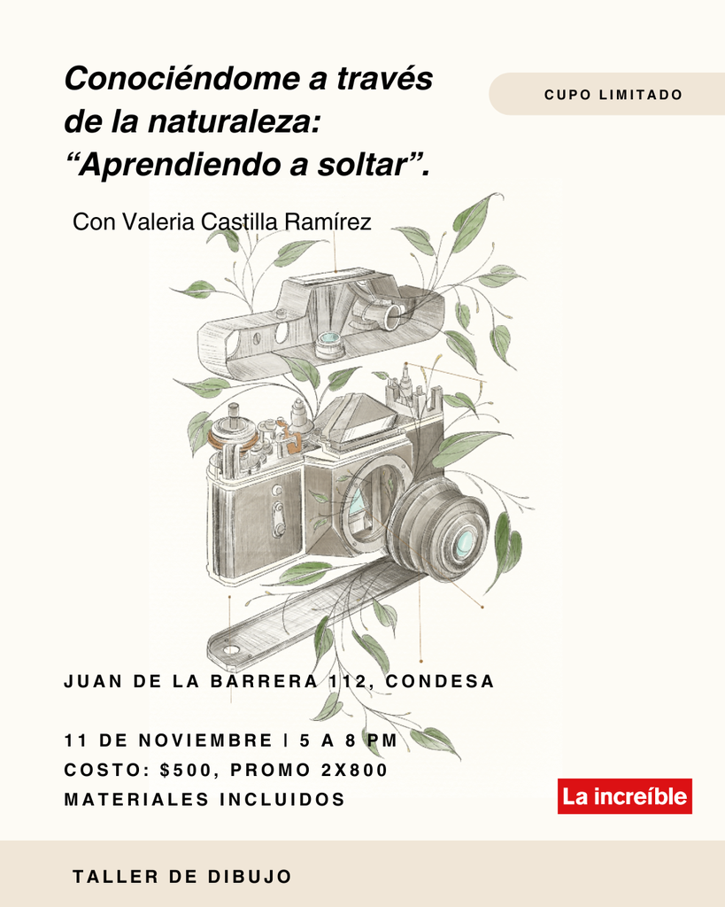Taller artístico “Aprendiendo a soltar” x 1 entrada