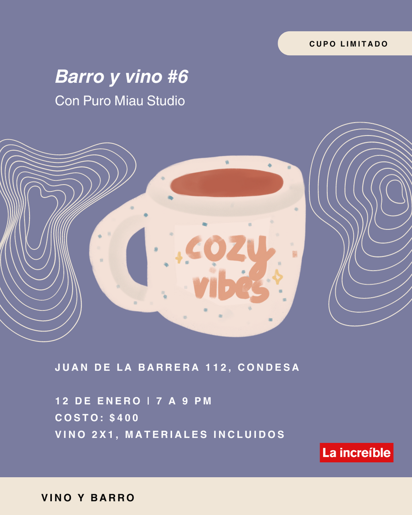 Vino y barro #6 tazas de animalito