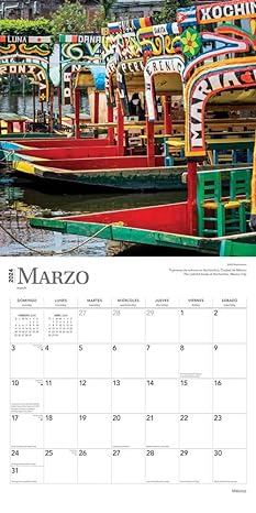 Calendario Pared México 2024