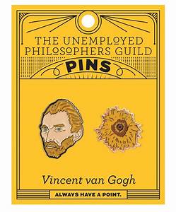 Juego de Pines Vincent Van Gogh con Girasol