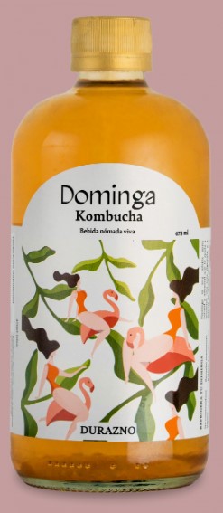Bebida Té Kombucha Dominga Durazno