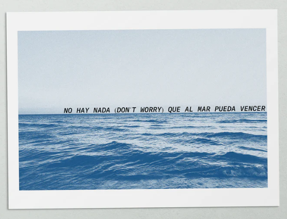 Print "No hay nada que al mar pueda vencer". Big Sur