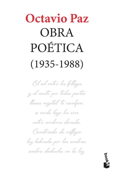 Obra Poética (1935-1988) / Octavio Paz