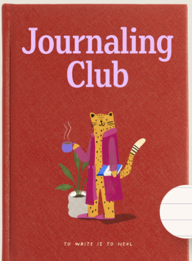 Libreta pasta dura naranja "Journaling club" Perpetua