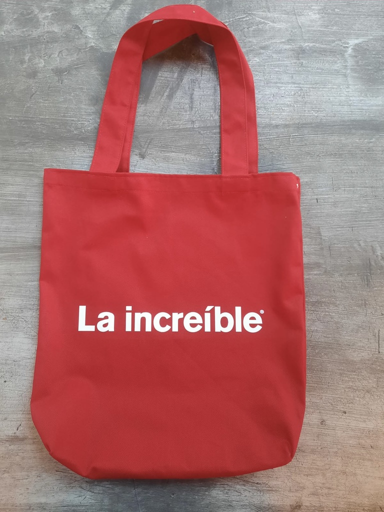 Tote Bag La Increíble, roja 