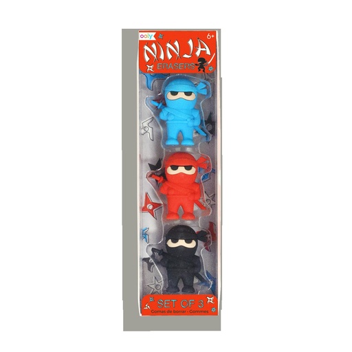 [YOTT1338] Ninja Erasers -set Of 3