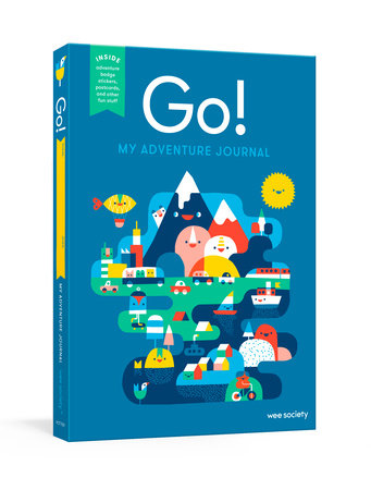 [YOTT1028] Go! (Blue): A Kids' Interactive Travel Diary and Journal (Wee Society)