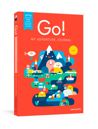 [YOTT1029] Go! (Red): A Kids' Interactive Travel Diary and Journal (Wee Society)