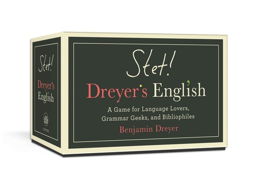 [YOTT1095] STET! Dreyer's English: A Game for Language Lovers, Grammar Geeks, and Bibliophiles