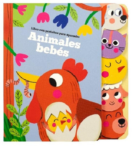 [230810410] Animales Bebés. Libro Con Pestañas Para Aprender