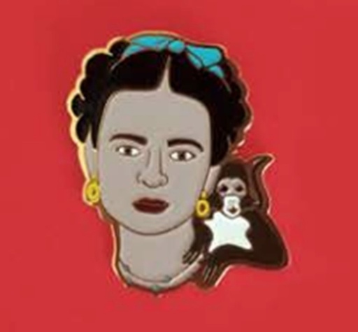 [FRIDA K PIN .TWIN PINS] Frida Kahlo Pin